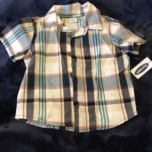 Button down T-shirt size 3-6m